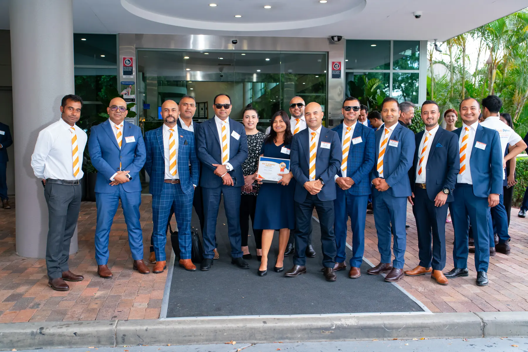 The Multi Dynamic Ingleburn team outside their office